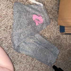 Grey sweatpants